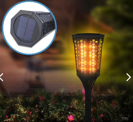 Antorcha Led Lampara Solar Control 005